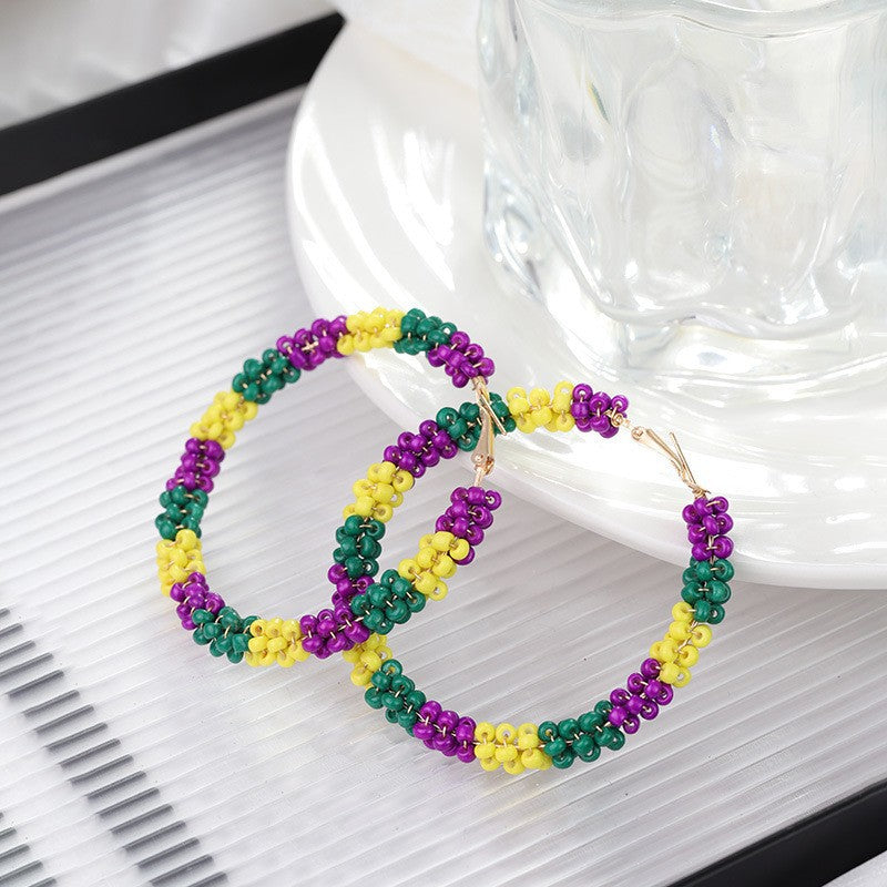 Wholesale Carnival Color Niche Design Sense Earrings for Women