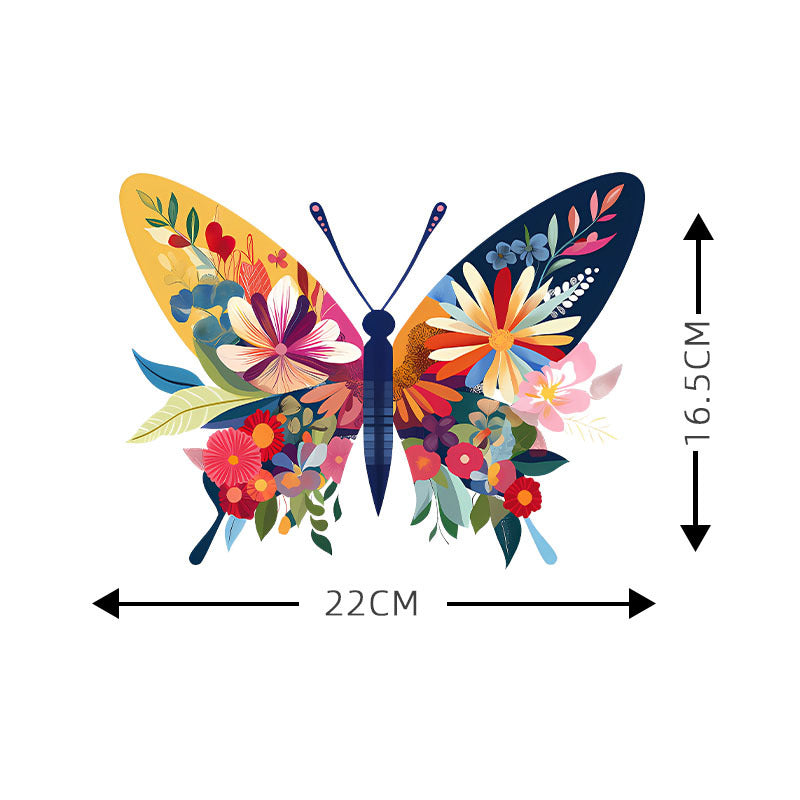 Wholesale 10pcs Colorful Flower Butterfly UV DTF Ready to Press Transfers Wraps