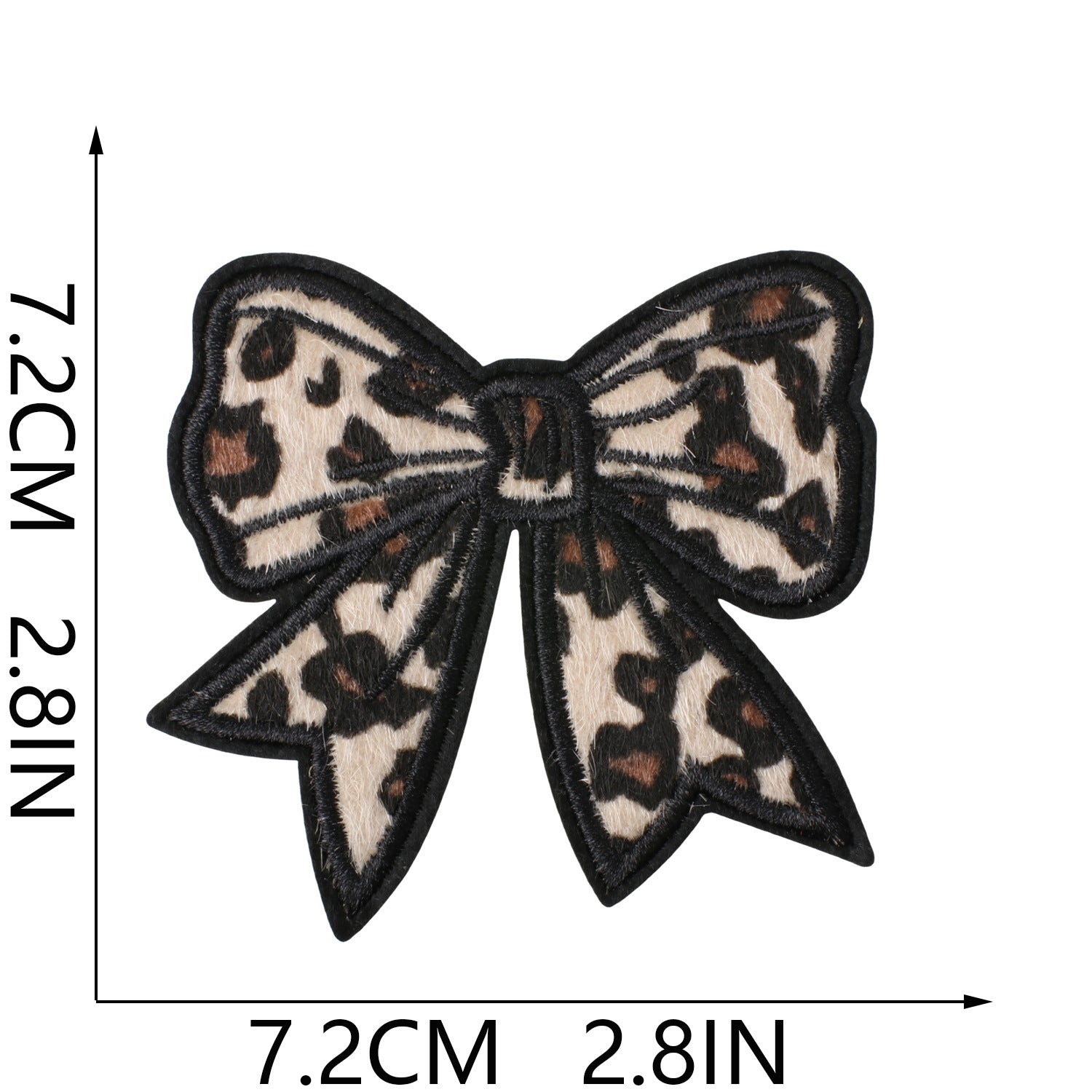 Wholesale Leopard Print Embroidered Patches Heart And Star Motif Applique For Clothing Bags Stylish DIY Decoration Gift