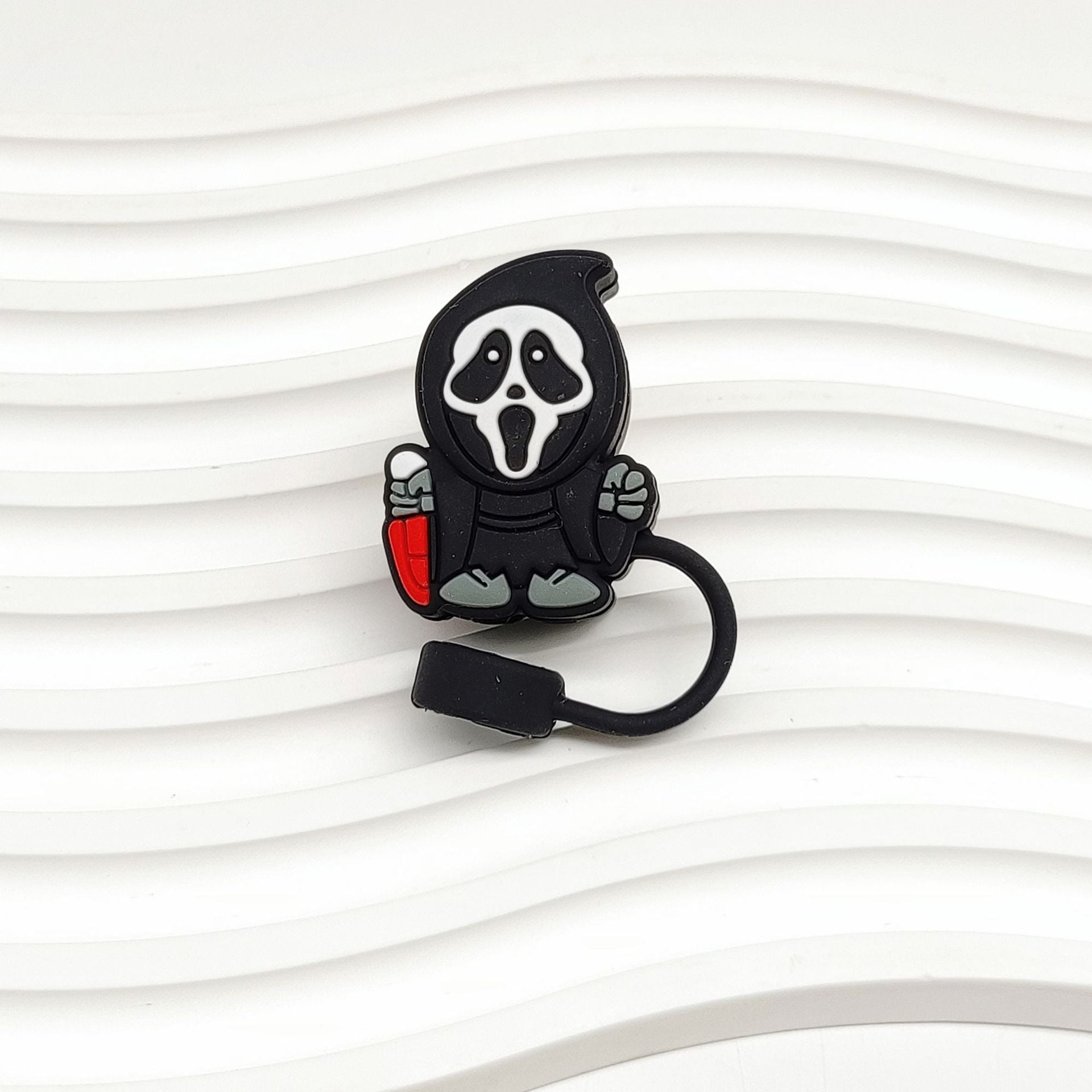 Wholesale 10pcs Halloween Food Grade Silicone 10mm Straw Plug Straw Cap