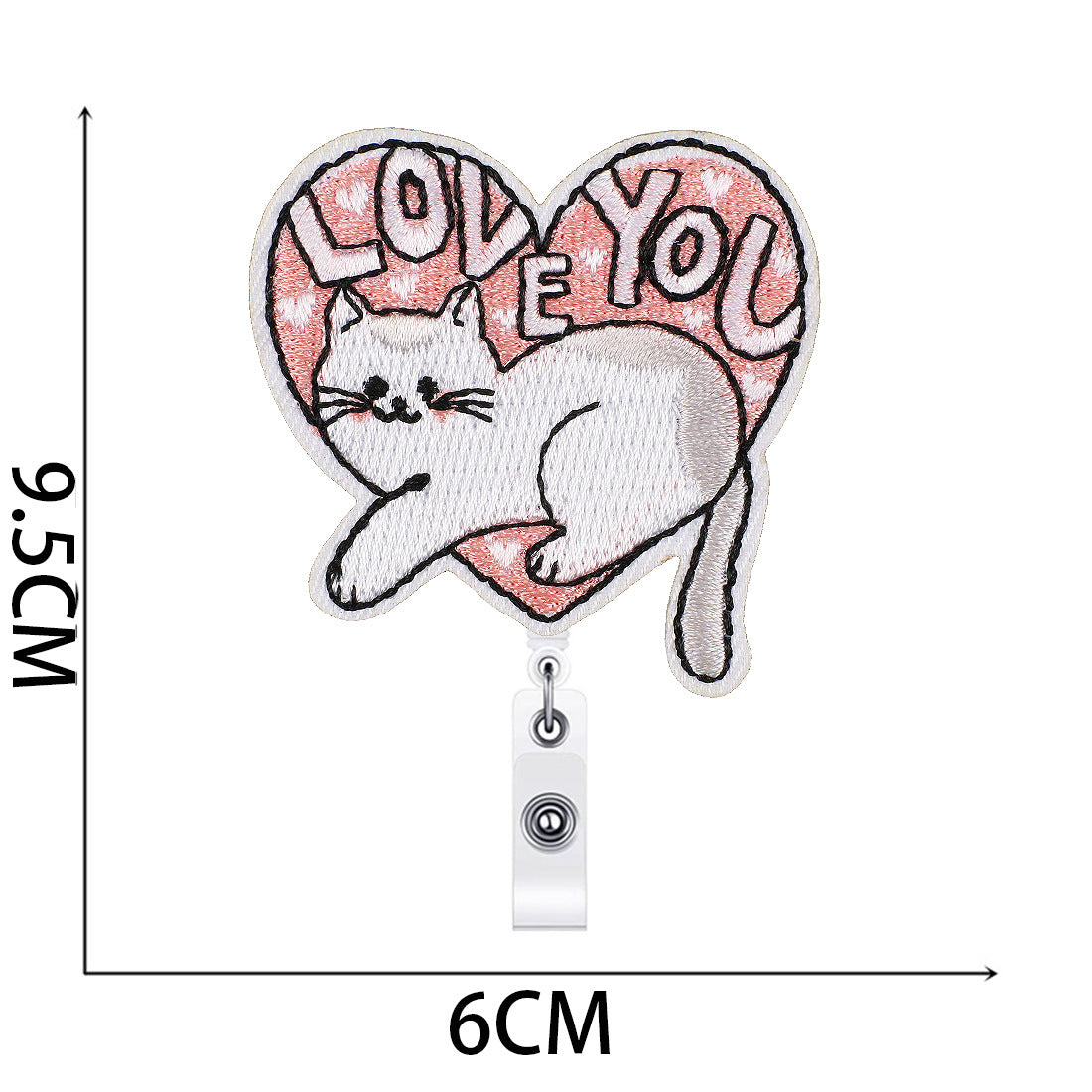 Wholesale Xiao Tian kitten easy-pull buckle embroidery cloth stickers