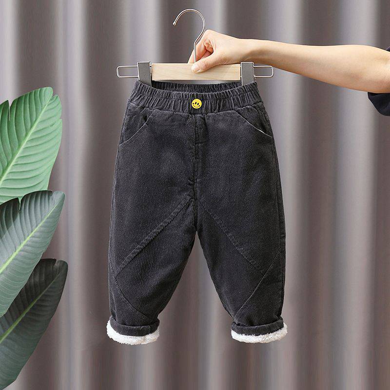Wholesale Children's Plush and Thick Corduroy Cotton Pants