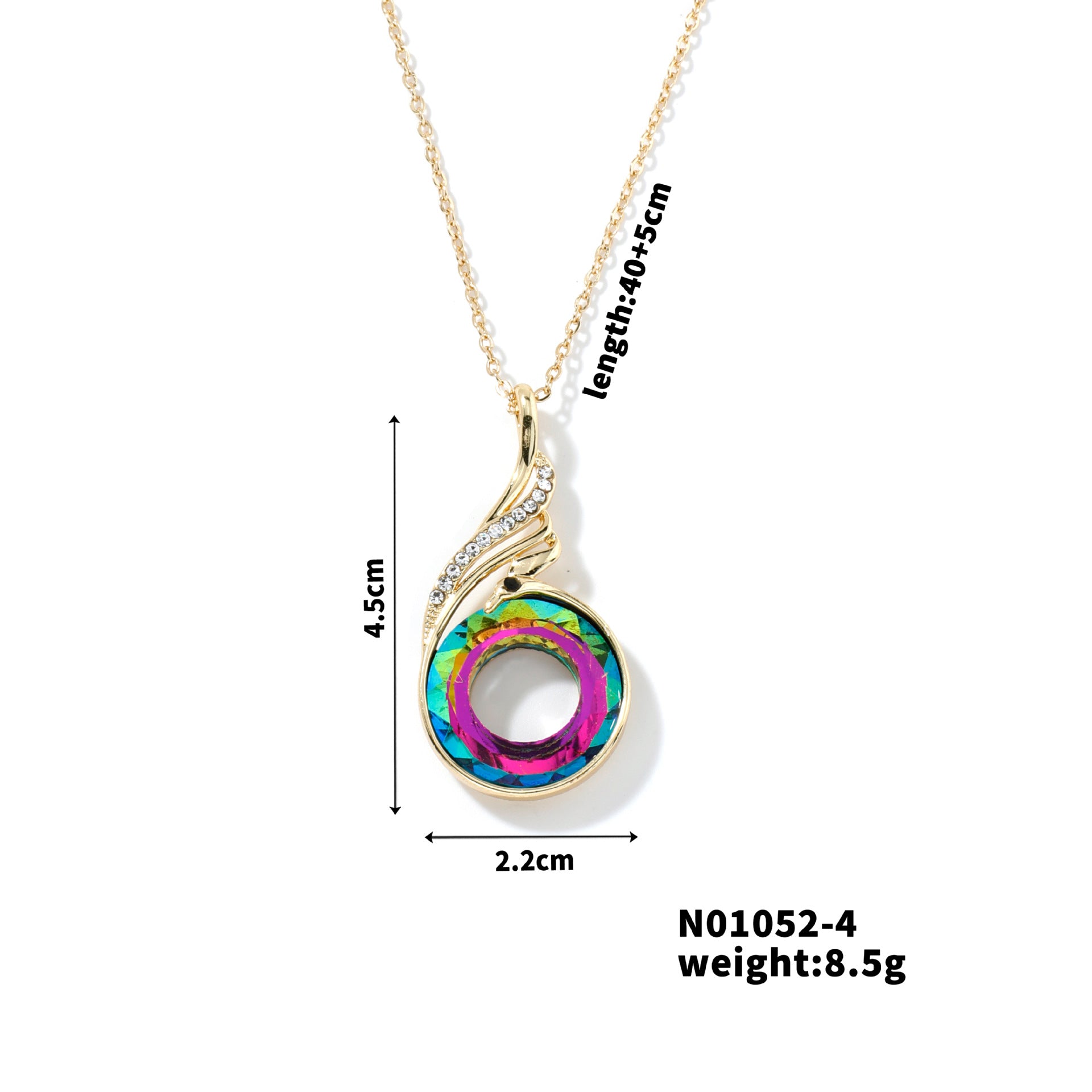 Wholesale Fashion colorful crystal necklace