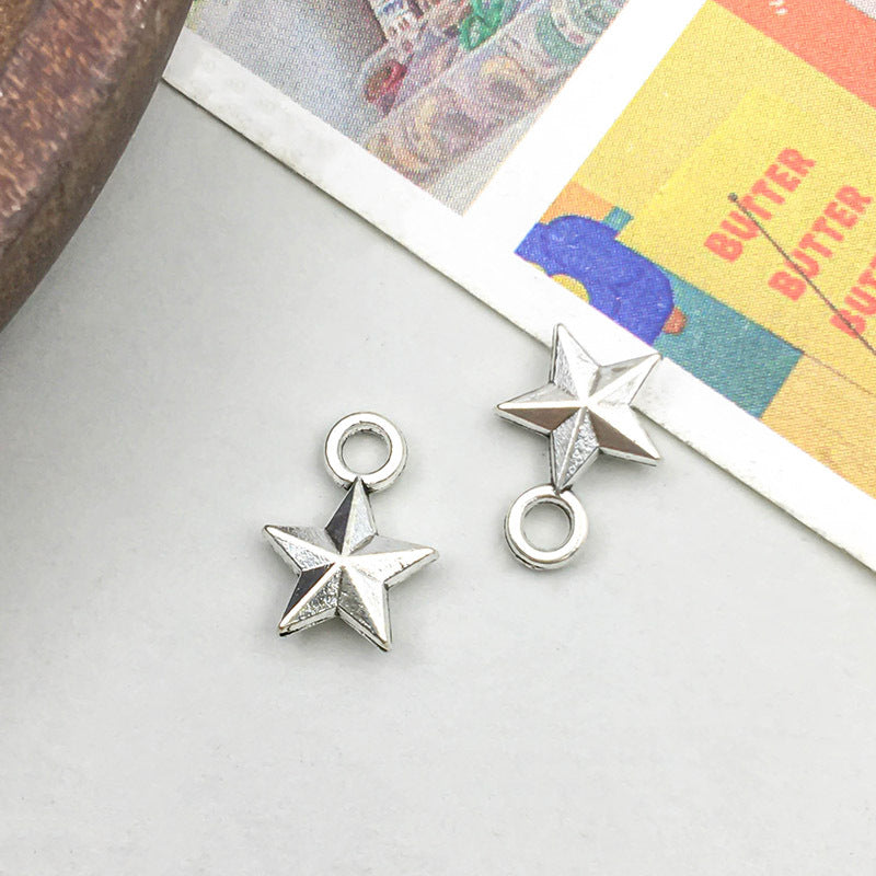 Wholesale Antique Silver Alloy Retro Simulation Star, Moon, Sun DIY Pendant