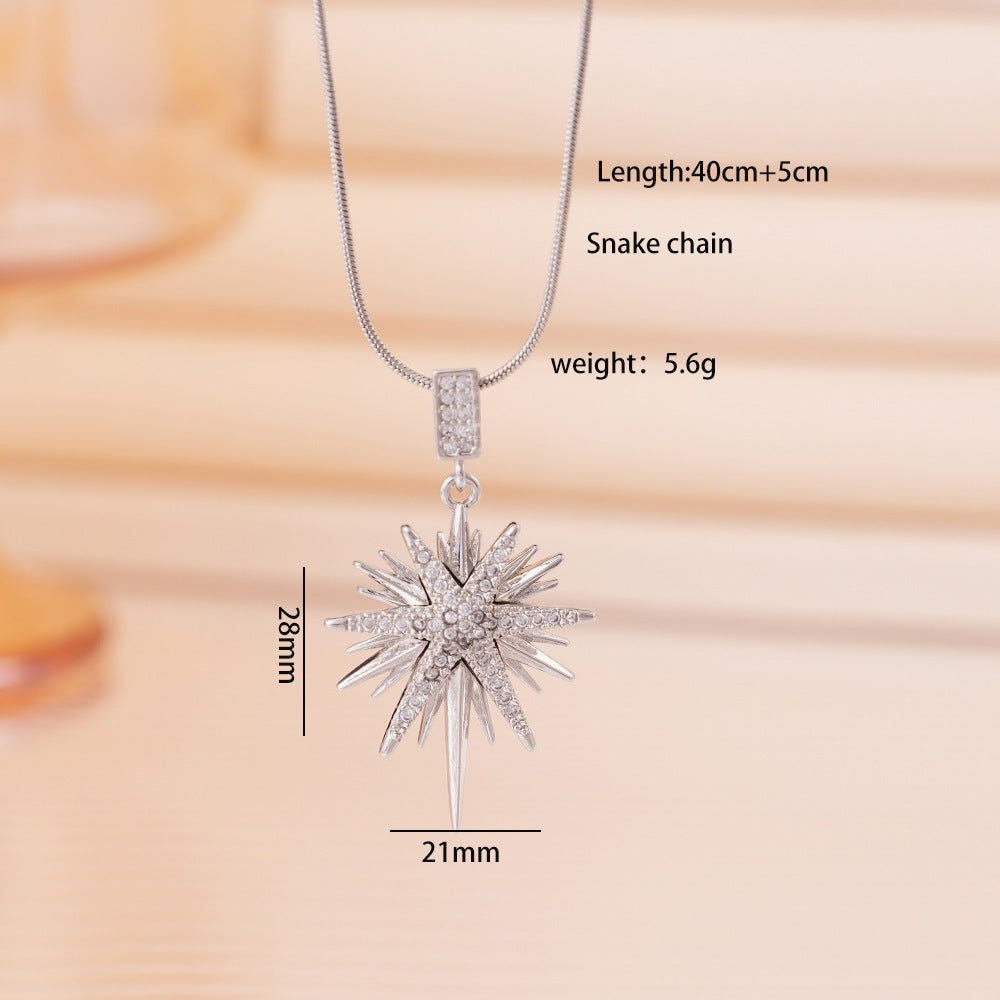 Wholesale Necklace Women' s All-match Bamang Star Pendant Clavicle Chain