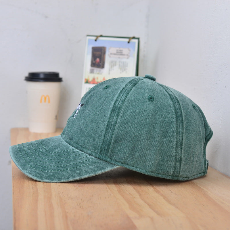 Wholesale Washed Solid Color Puppy Retro Distressed Baseball Cap