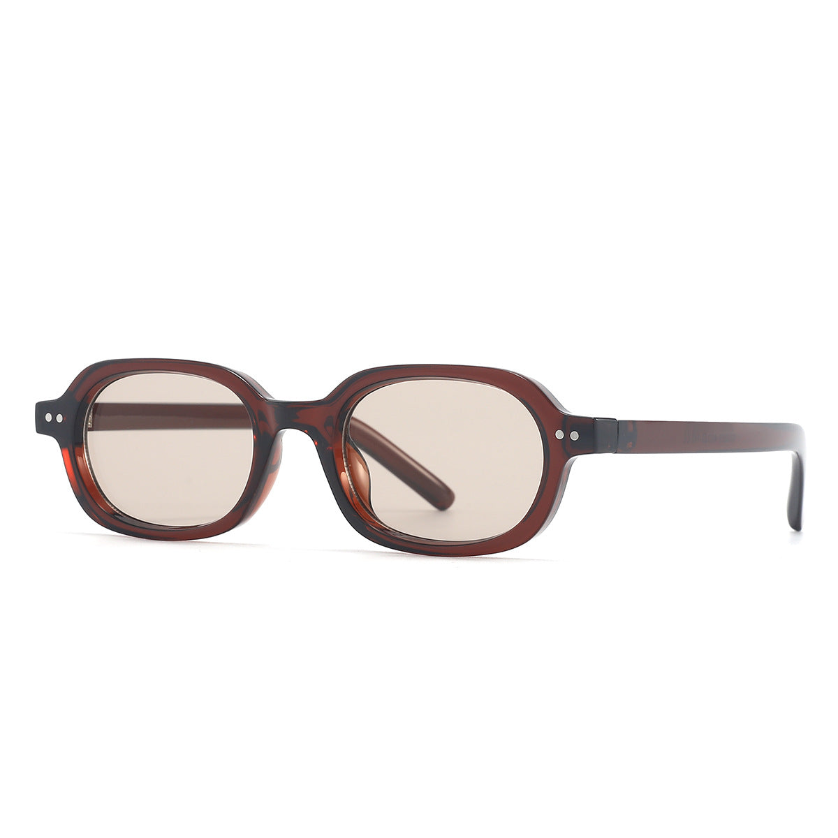 Wholesale Retro UV resistant oval shaped small frame sunglasses