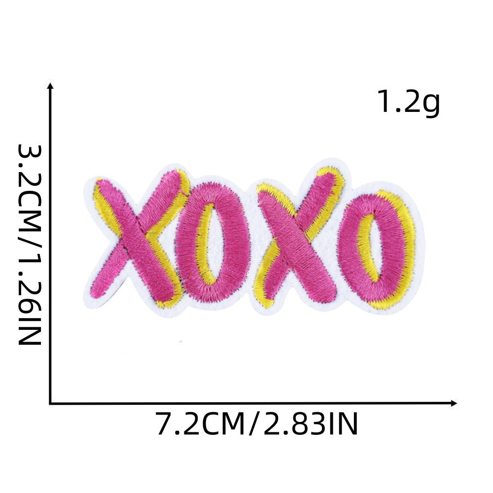 Wholesale Pink Cartoon Embroidery Iron On Patch For Kids Clothing DIY Accessory Gift