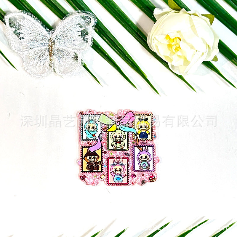 Wholesale 10pcs/ pack Acrylic DIY Accessories Cartoon Series