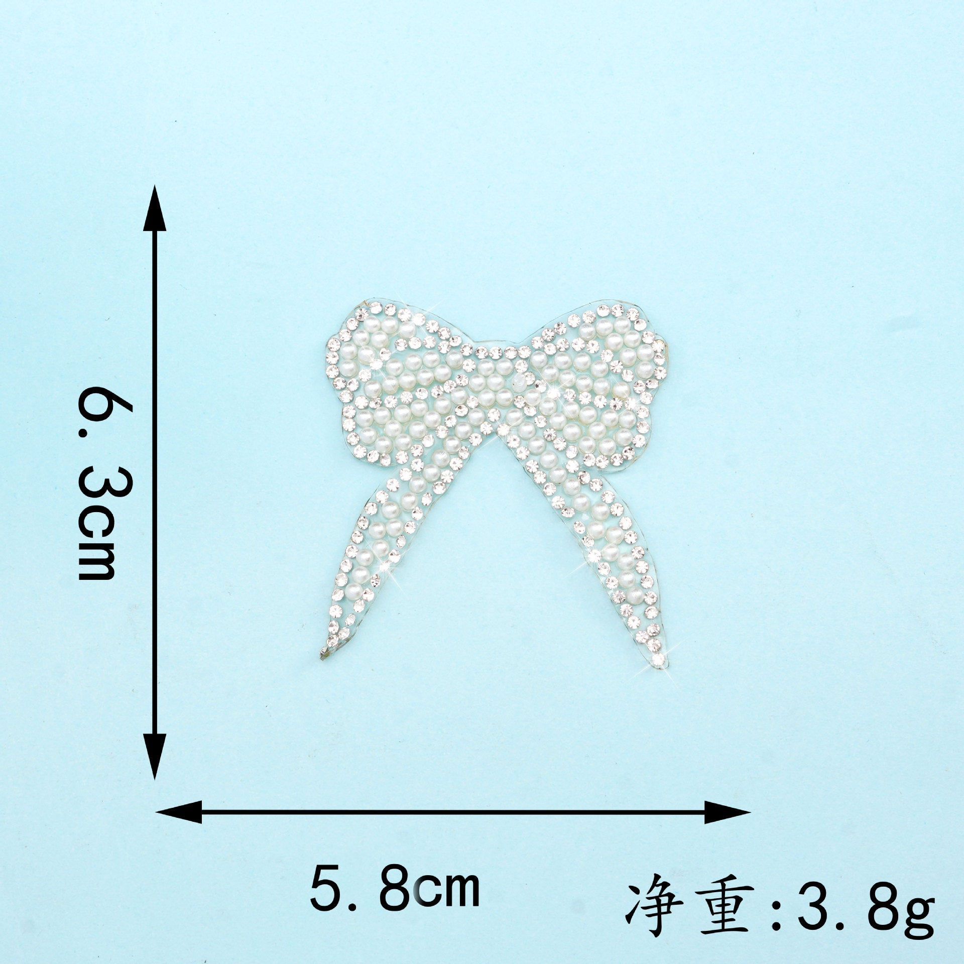 Wholesale Colorful rhinestone bow embroidery DIY Patches