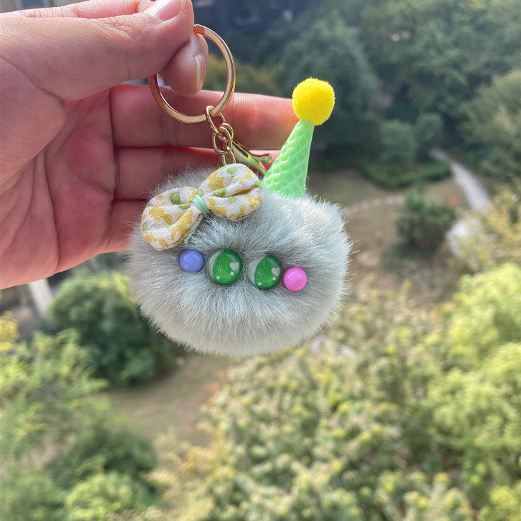 Wholesale Cute Stupid Plush Ice Cream Keychain