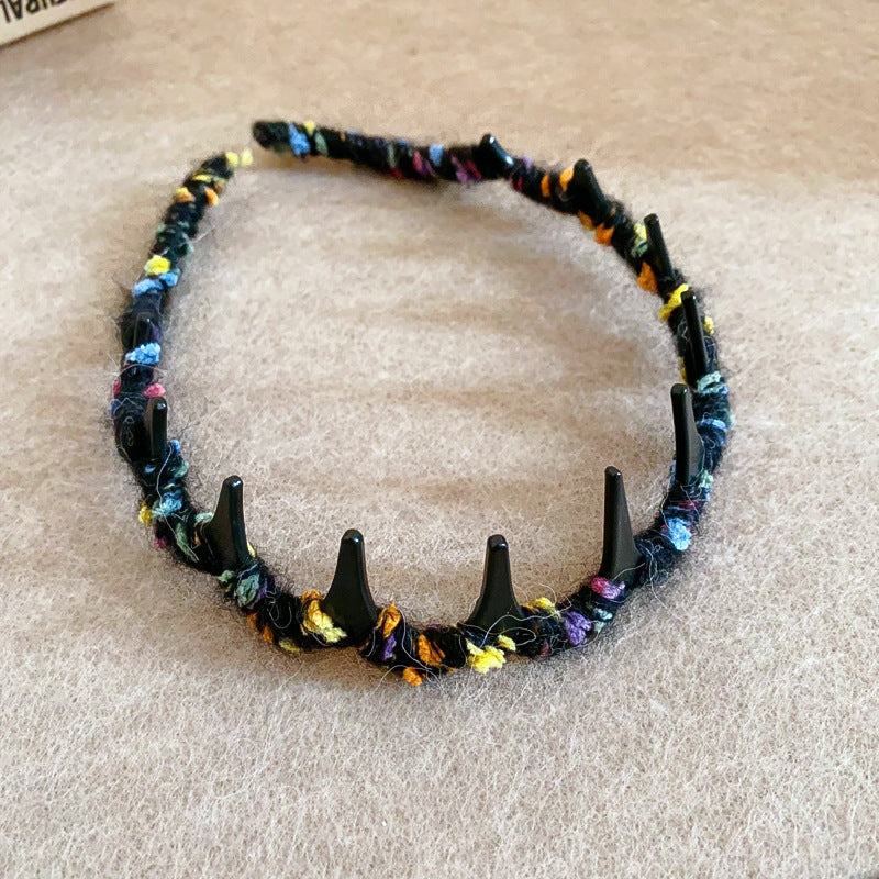 Wholesale Full of diamonds, super sparkling, elegant, fashionable and versatile colored diamond hair pressing headband