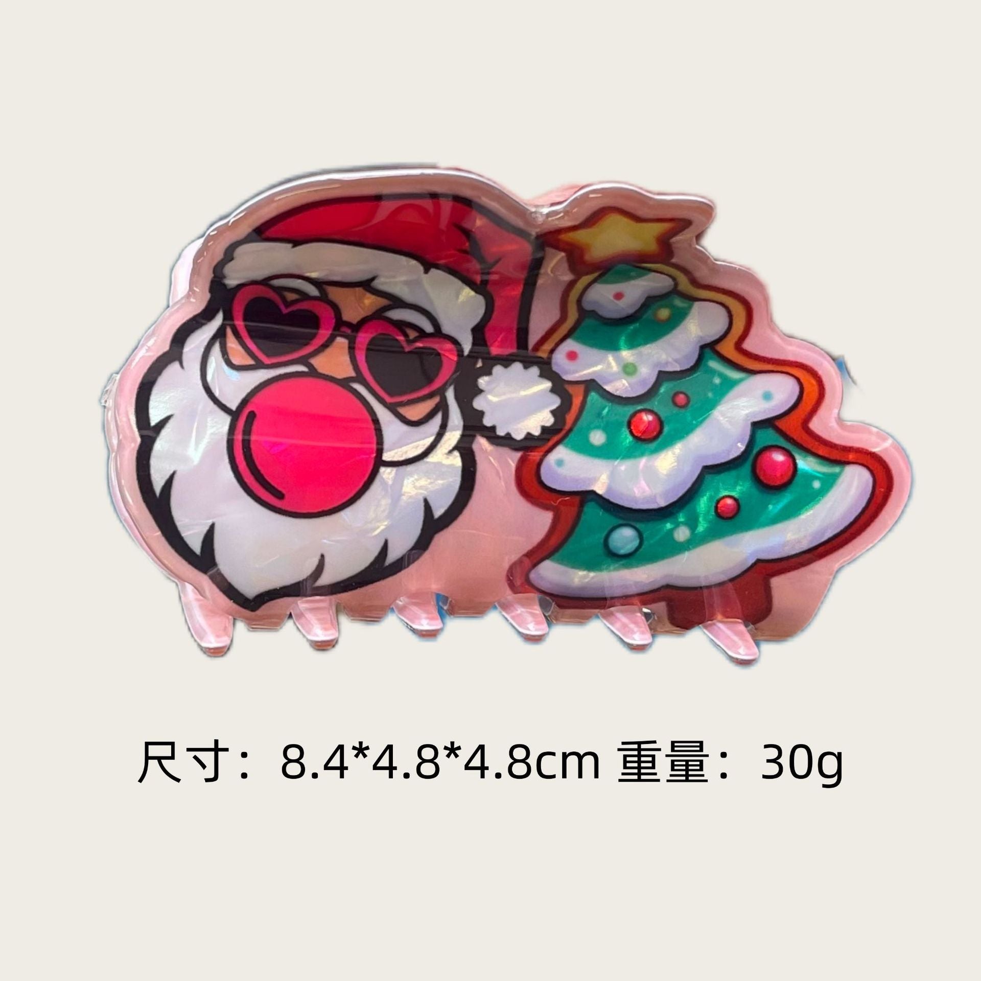 Wholesale Christmas Snowman Hair Claw Clip Snowflake Gingerbread Design Stylish Hair Accessory For Party Gift And Boutique Resale