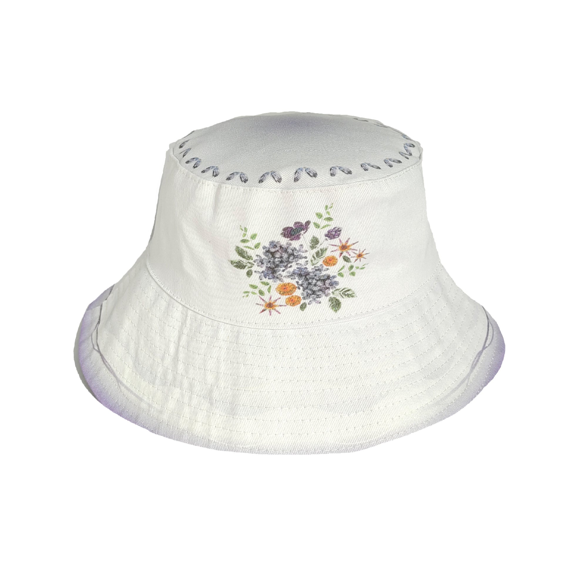 Sombrero de cubo estampado de algodón al por mayor