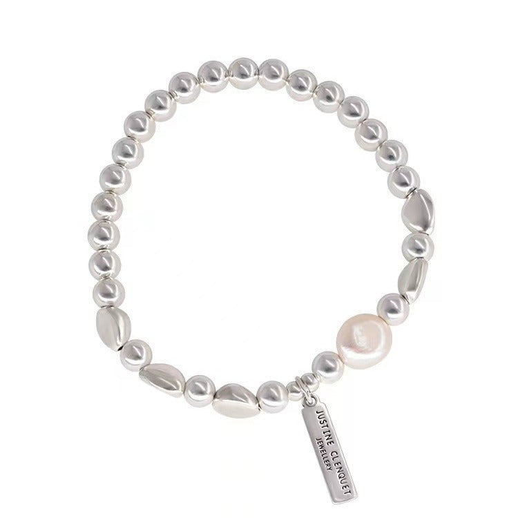 Wholesale Silver baroque pearl bracelet