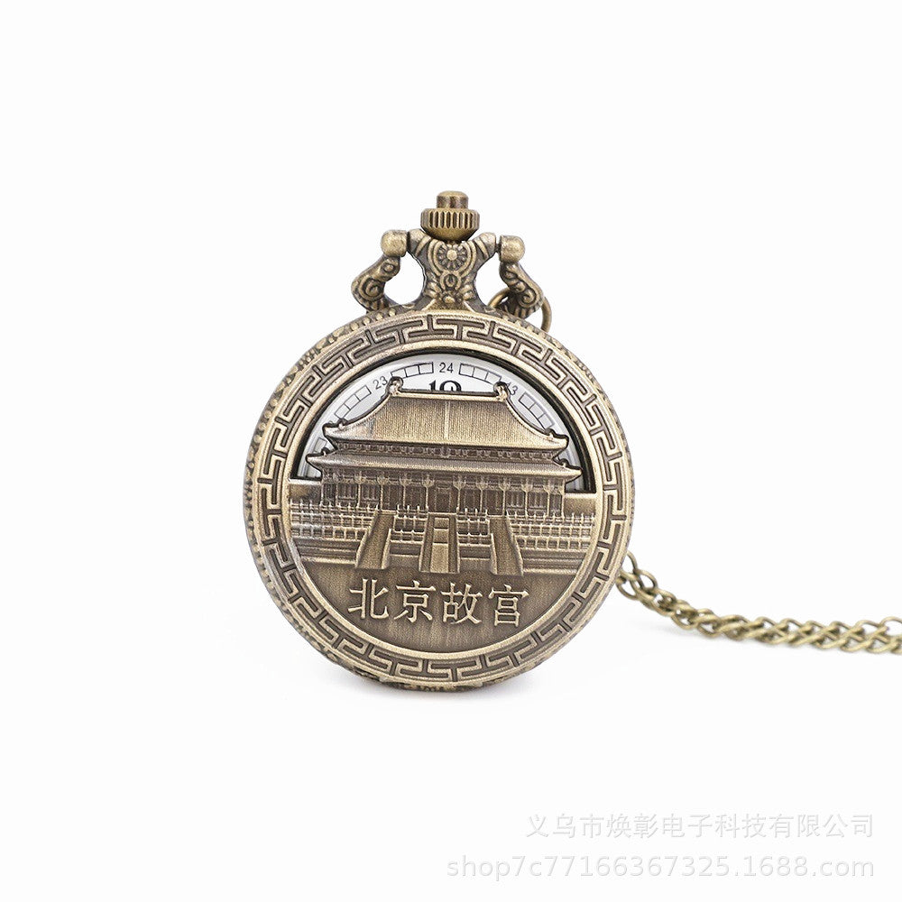 Wholesale Vintage Great Wall Tourist Souvenir Pocket Watch