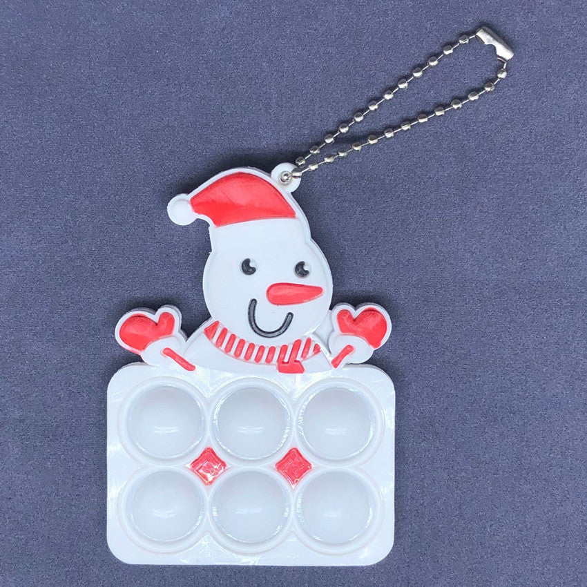 Wholesale Christmas Silicone Decompression Toy Keychain