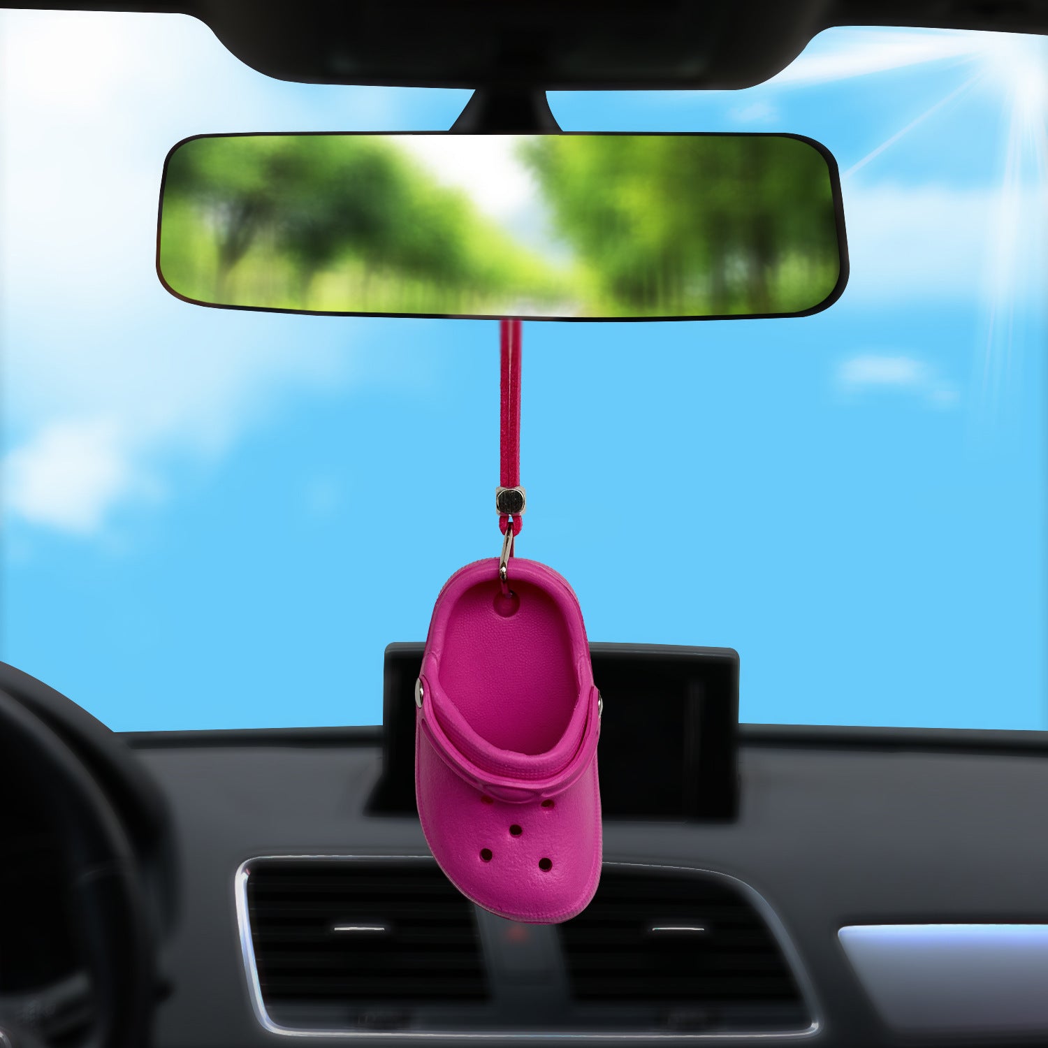 Wholesale  decorative colorful rope pendant car pendant