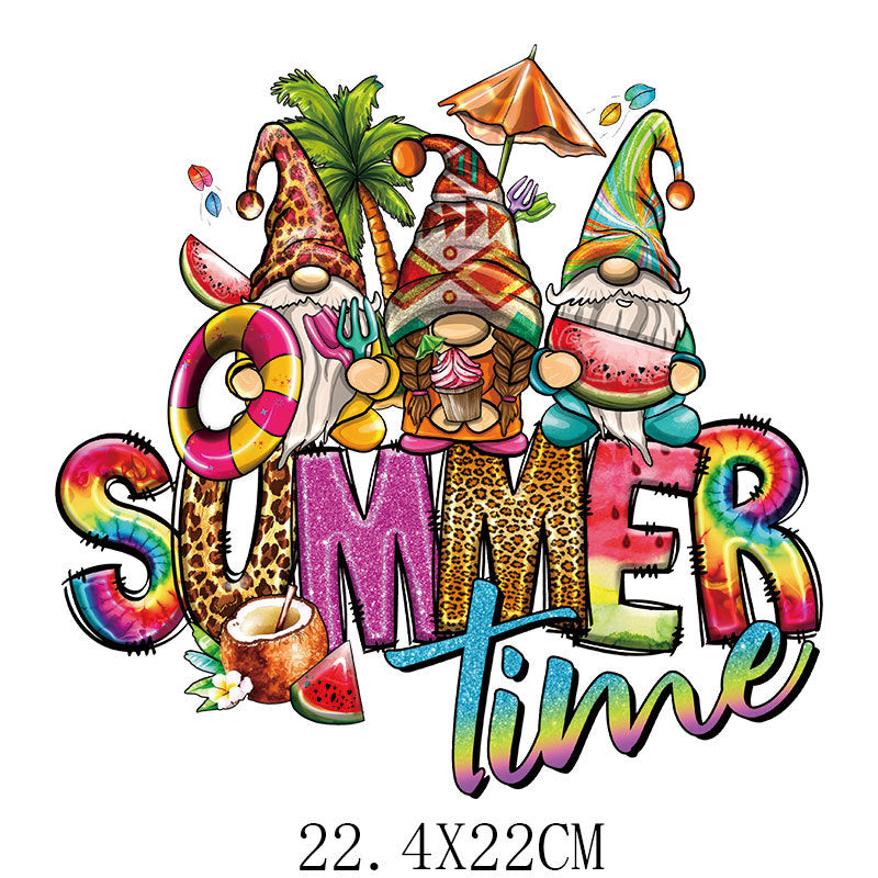 Wholesale Summer Cartoon Heat Transfer   UV DTF Ready to Press Transfers Wraps