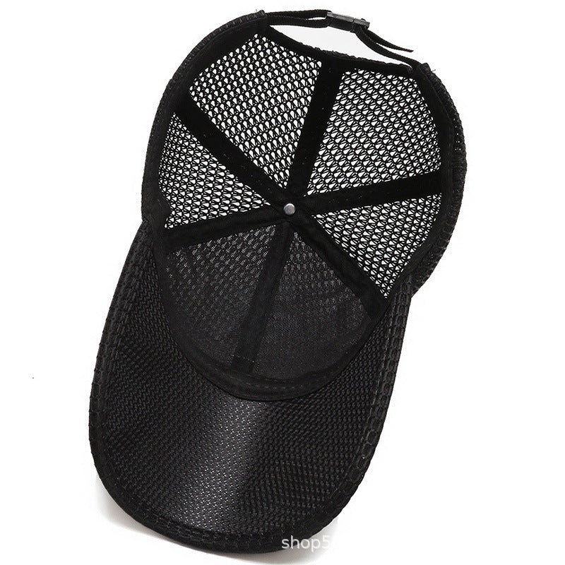 Wholesale Gauze sun visor fishing baseball mesh cap breathable duckbill cap