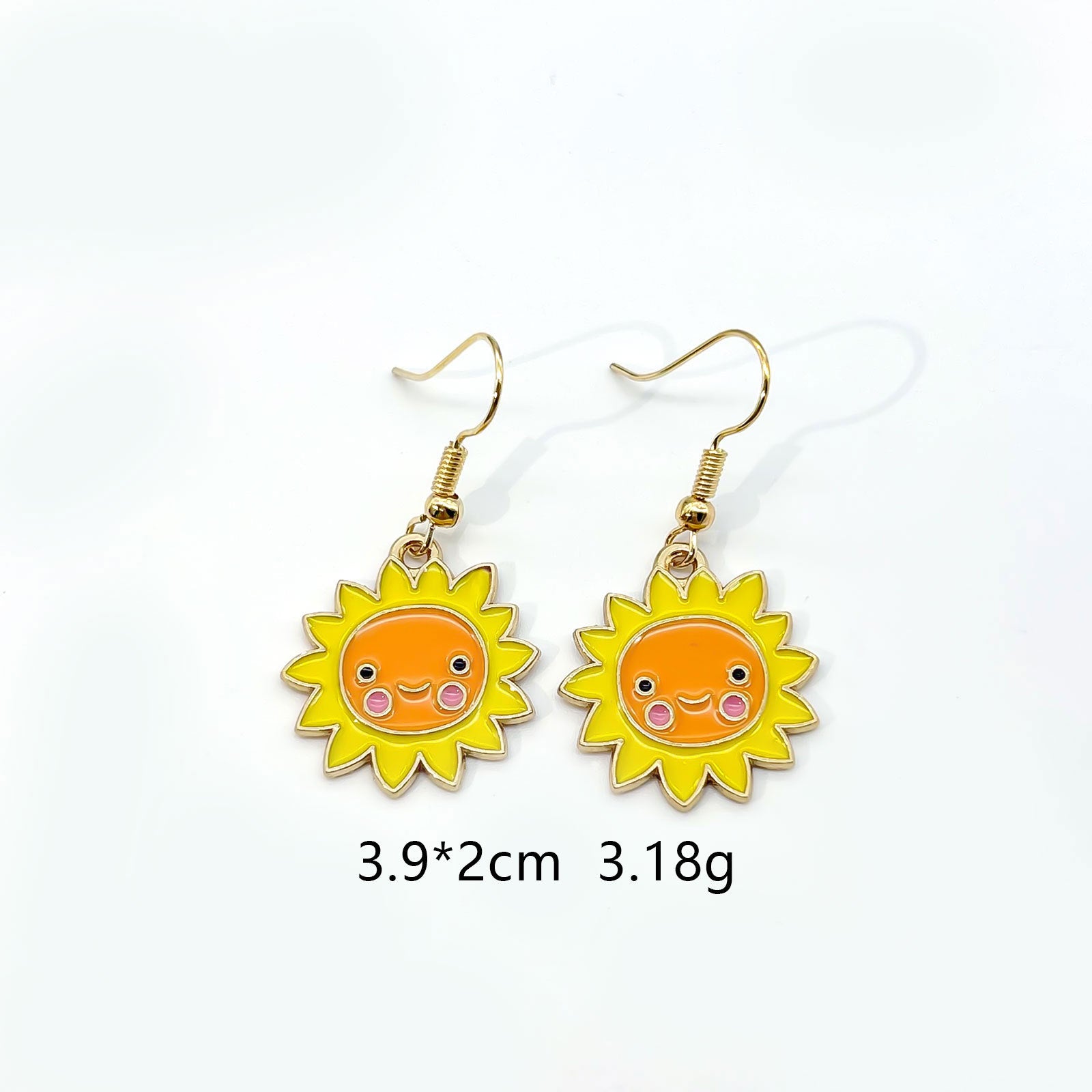 Wholesale Thanksgiving Earrings With Cartoon  Maple Leaf Sunflower Pumpkin Design Zinc Alloy Fall Harvest Jewelry Accessory For Parties
