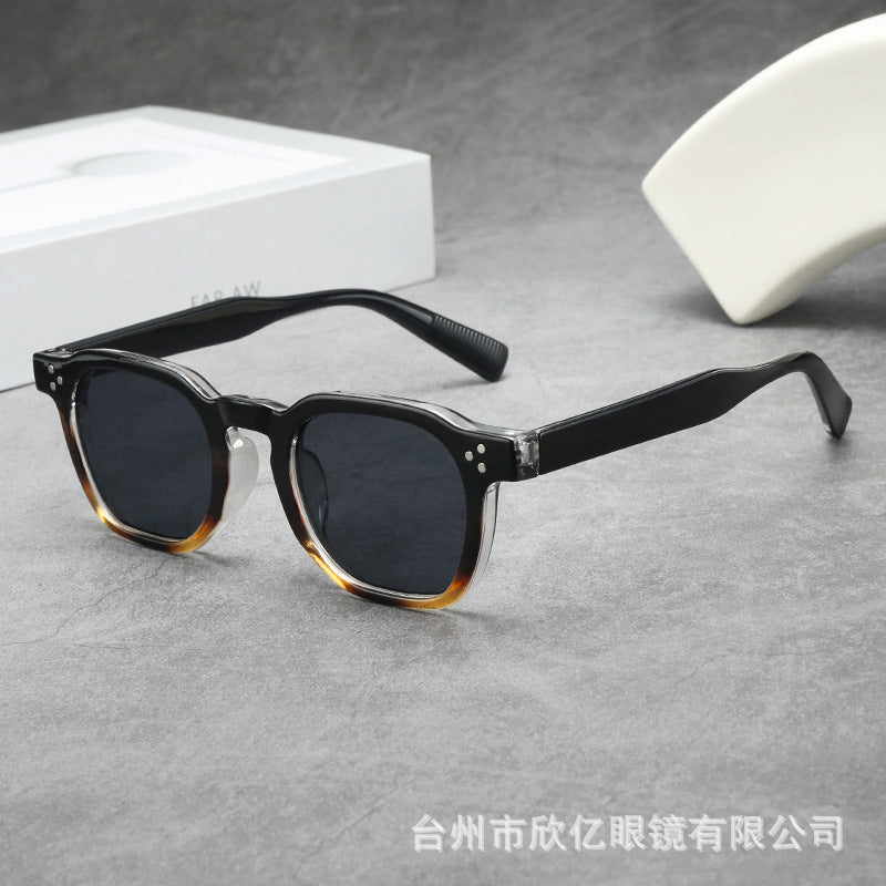 Wholesale Retro thick oval small frame high-end anti-ultraviolet sunglasses