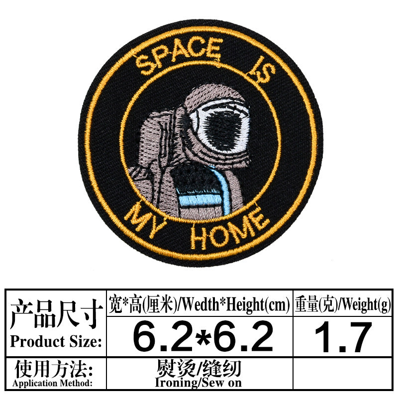 Wholesale Trendy Embroidered Space Astronaut Patch For Clothing DIY Accessory