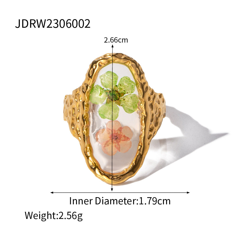 Wholesale Eternal Flower Series Stainless Steel High-end Ring