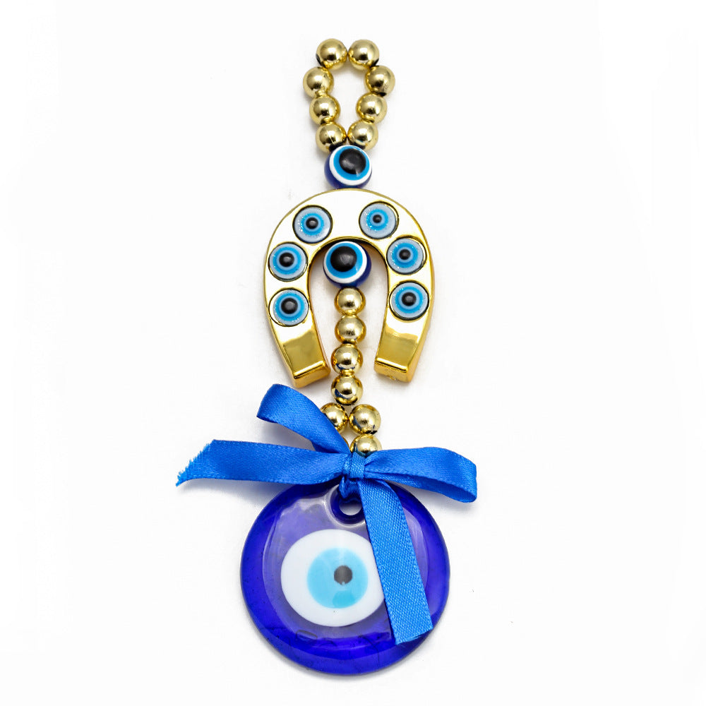 Llaveros de pavo real de vidrio al por mayor