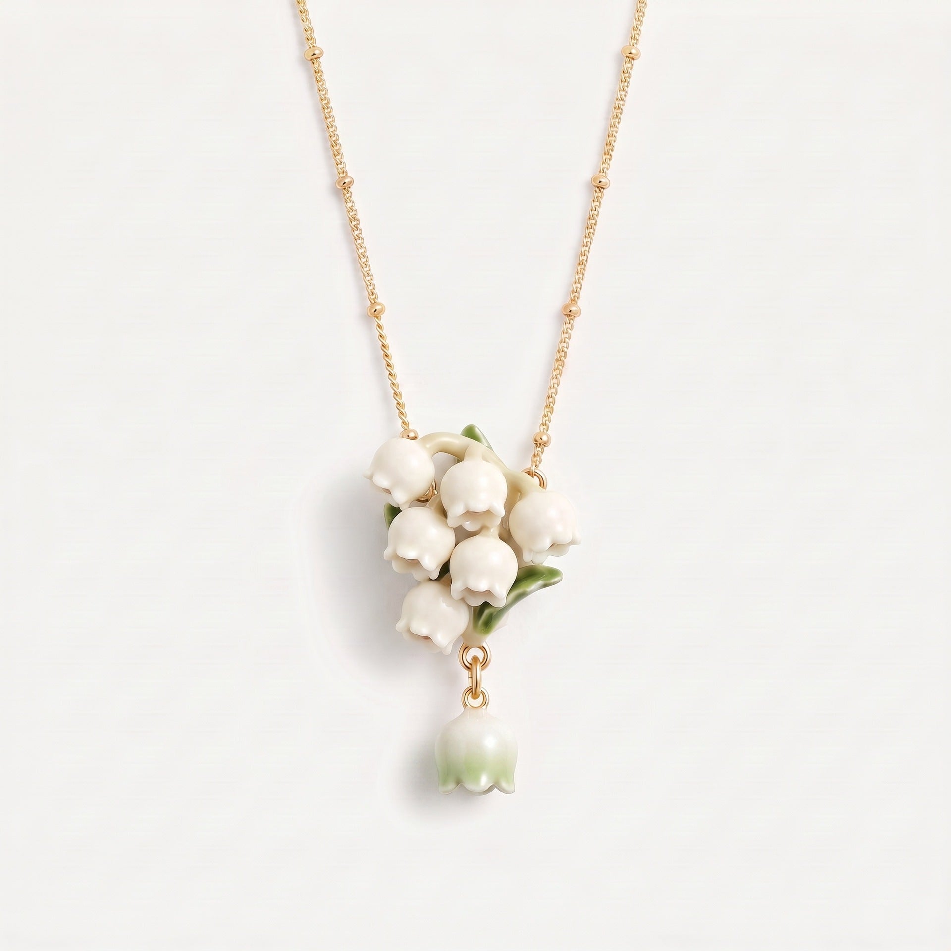 Wholesale Handmade Vintage Layered Flower Necklace With Gold Chain Pink Carnation Gradient Chic Fashion Accessory For Gift And Resale