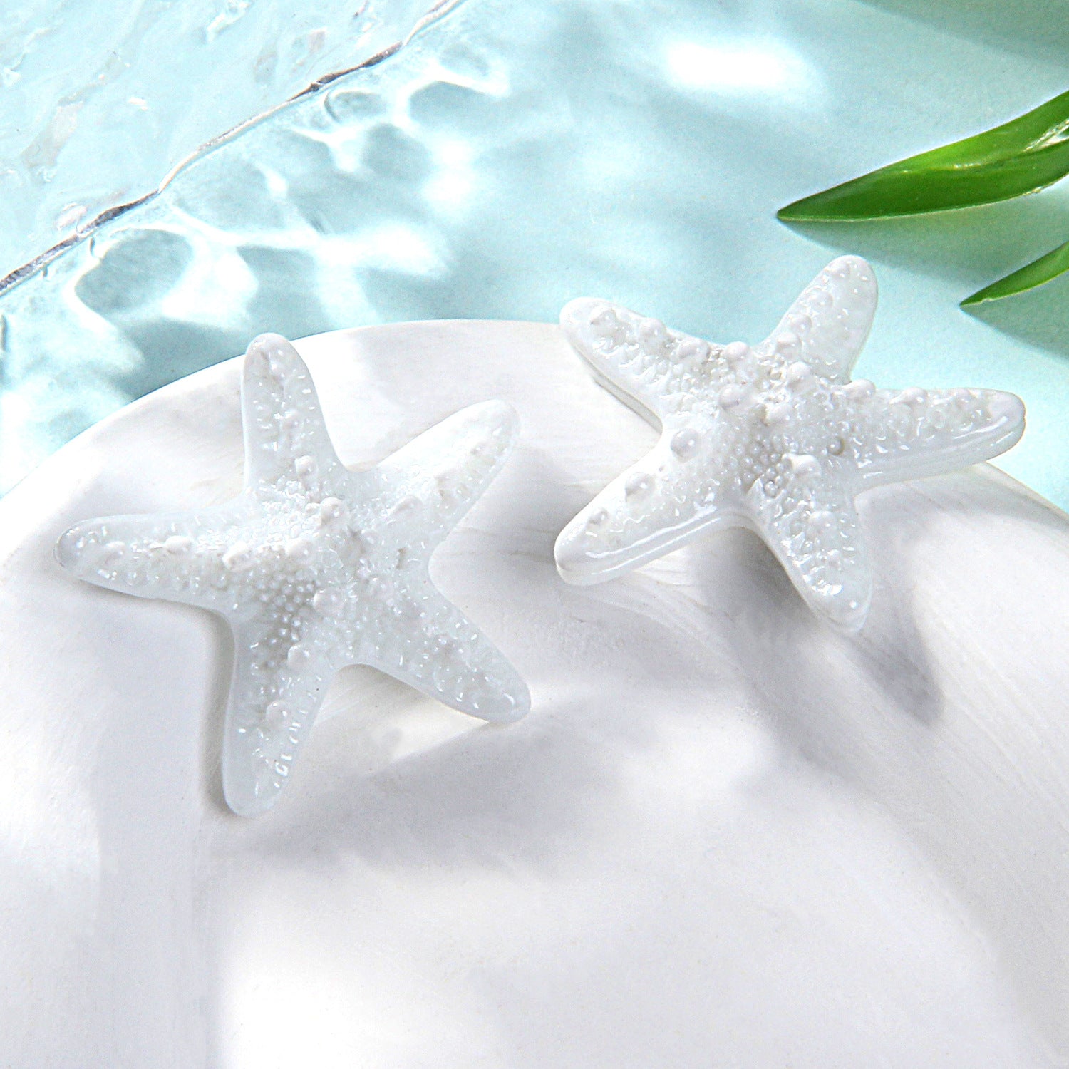 Wholesale DIY starfish resin accessories hairpin shoe buckle