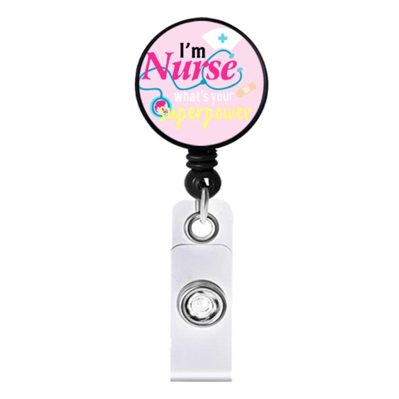 Wholesale Badge Reels ABS Badge Reels Doctor Nurse Retractable Keychain