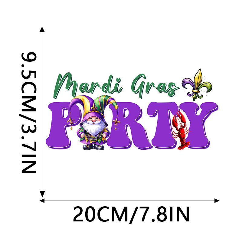Wholesale 10pcs Carnival Festival  Pattern Clothing  UV DTF Ready to Press Transfers Wraps