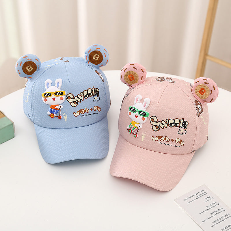 Wholesale Sweet Glasses Bunny Ears Sun Hat