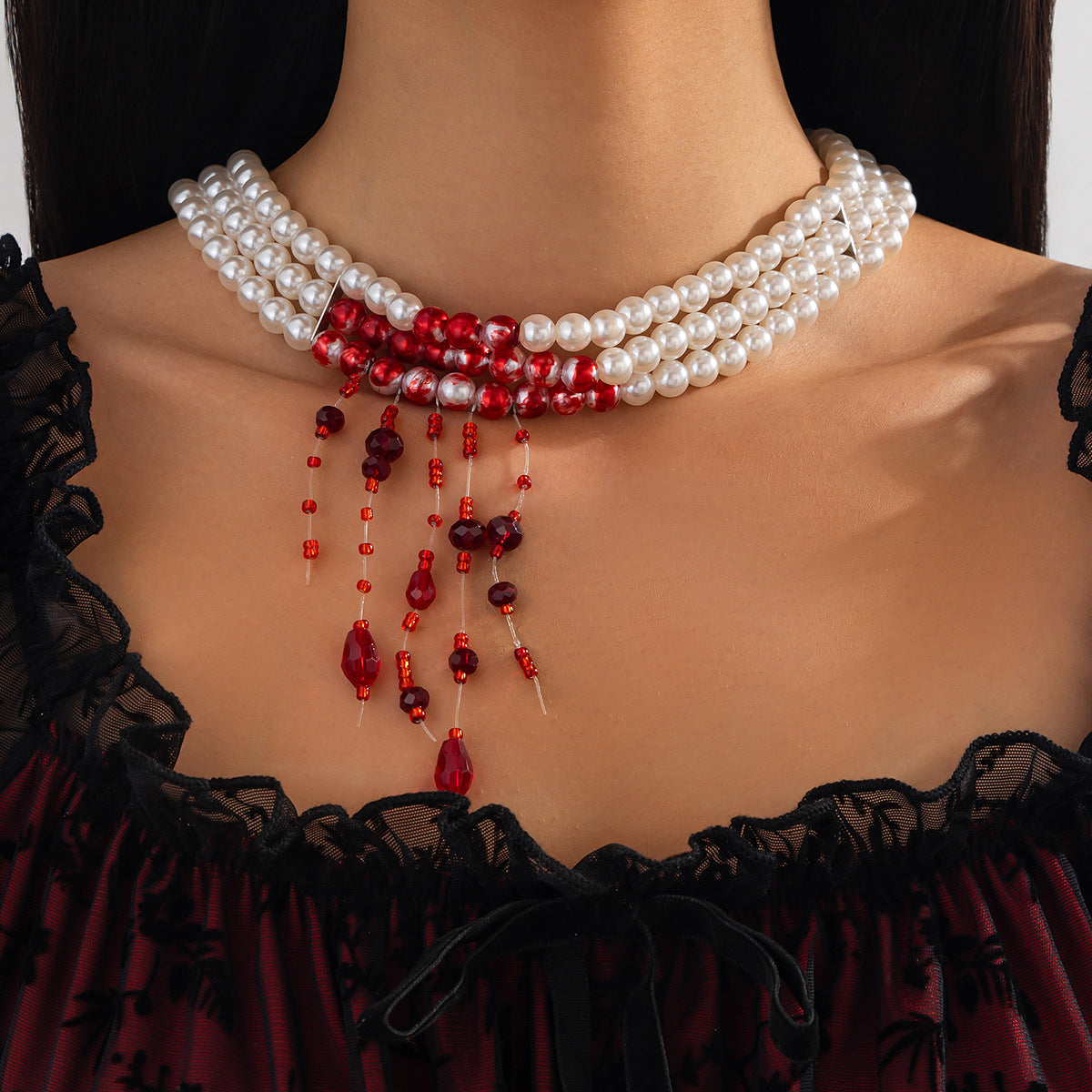 Wholesale Gothic style pearl necklace