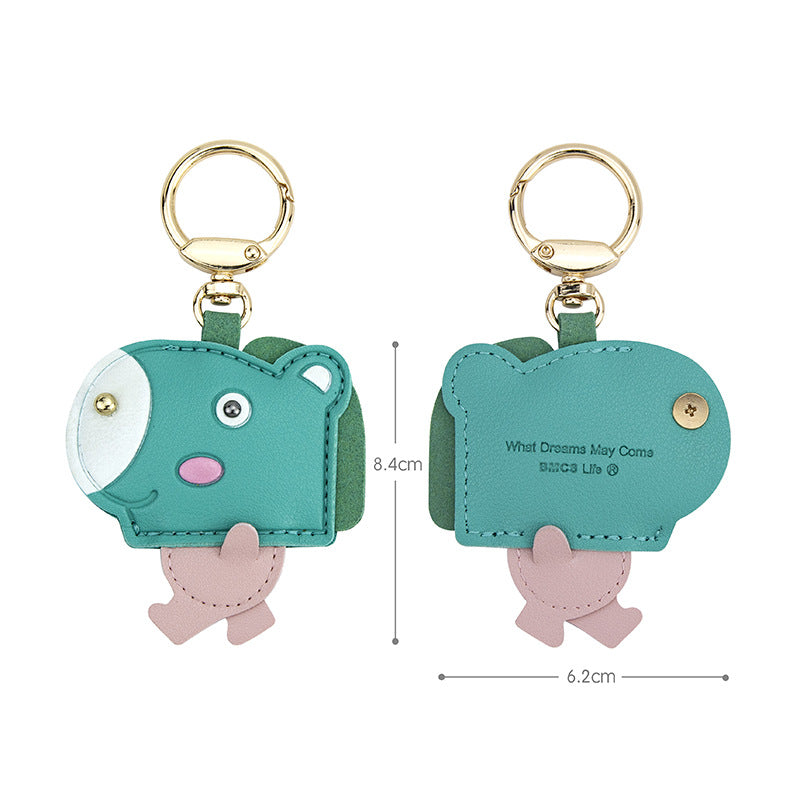 Wholesale Cartoon Leather Access Card Case Keychain