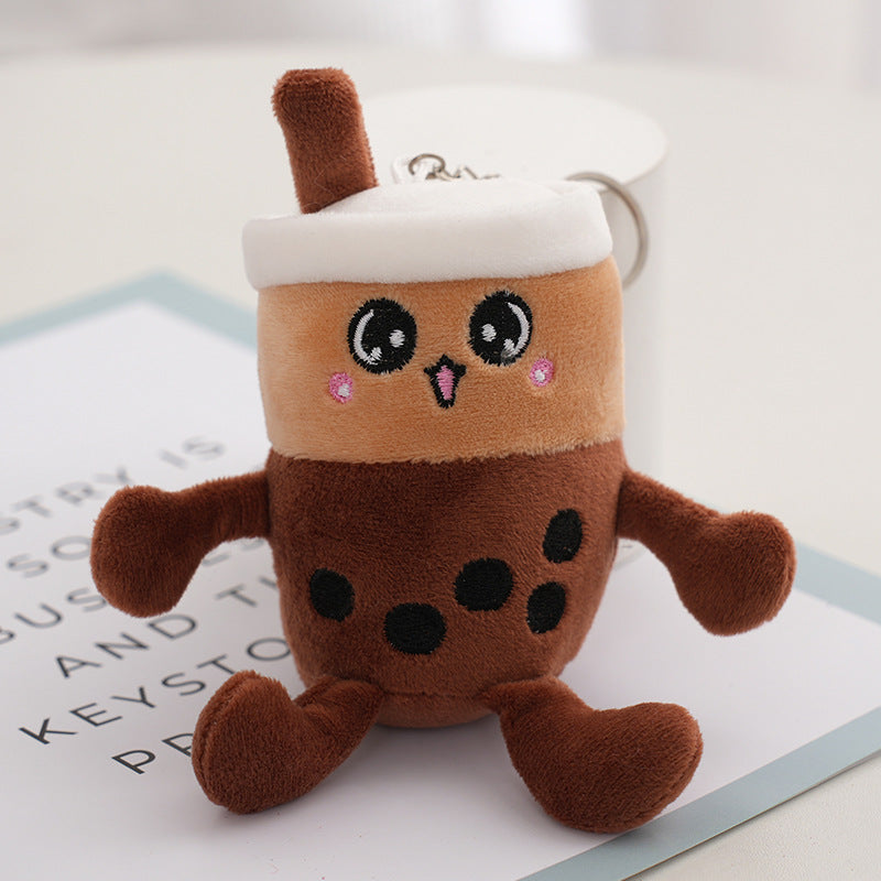 Wholesale Milk Tea Cup Stuffed Toy Key Chain