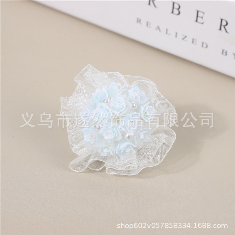 Wholesale 6pcs Heavy Industry Handmade Beads and Diamonds High-grade Luminous Bouquet DIY Jewelry Accessories