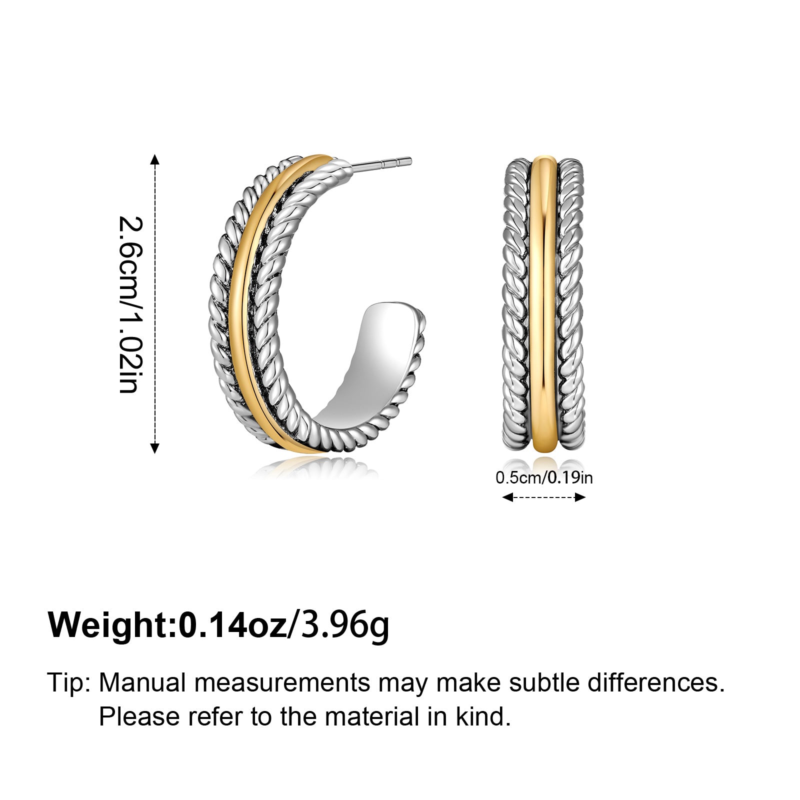 Wholesale Flower ing circular double-layer earrings