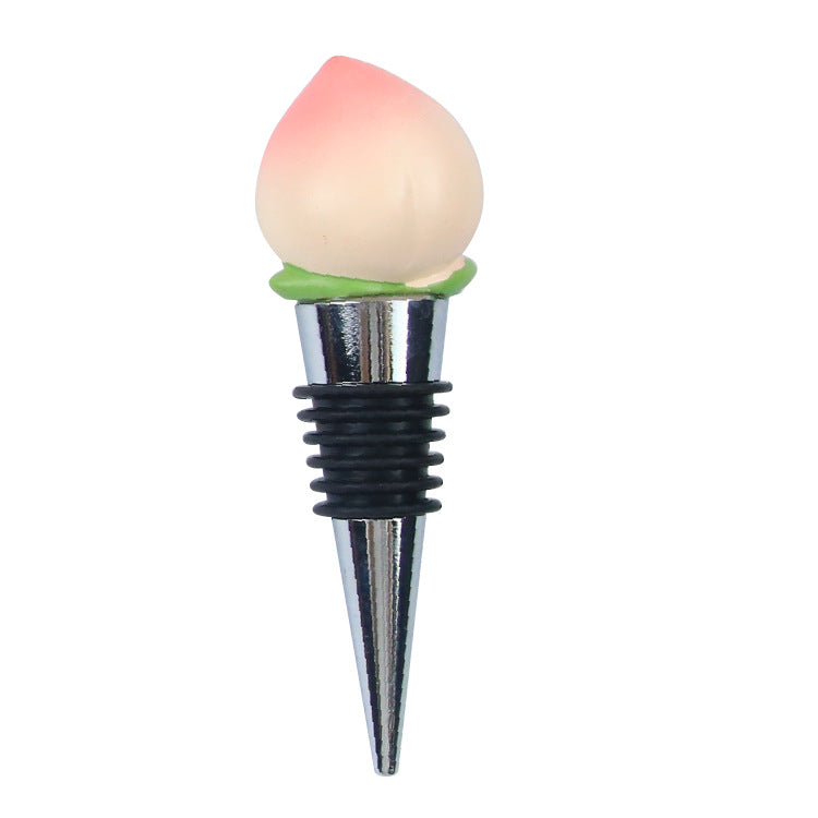 Wholesale  Fruit Wine Red Wine Stopper Pineapple Lemon Red Wine Stopper