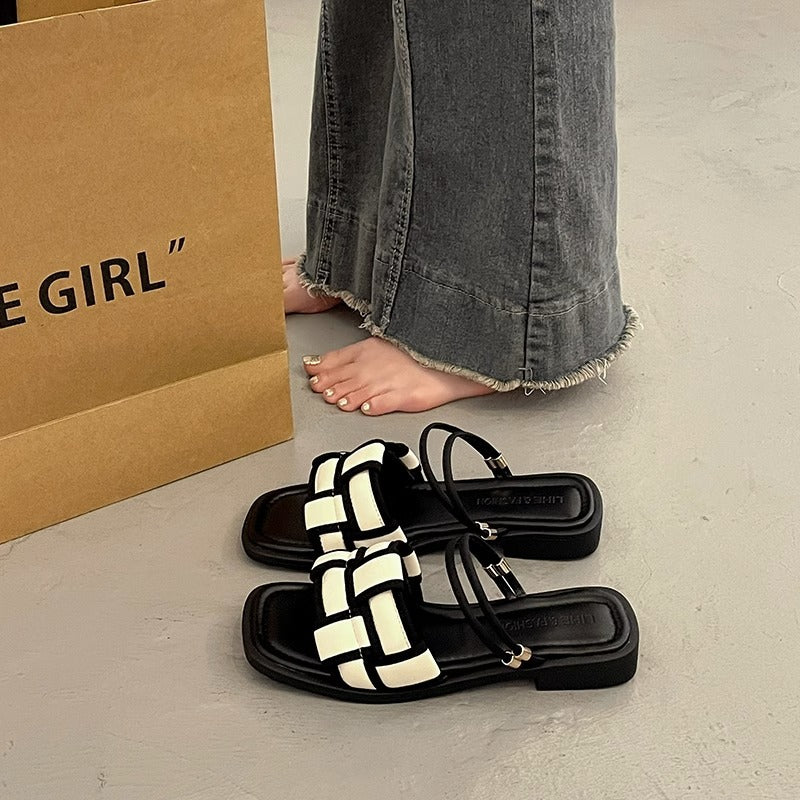 Wholesale Flat Versatile Roman Sandals