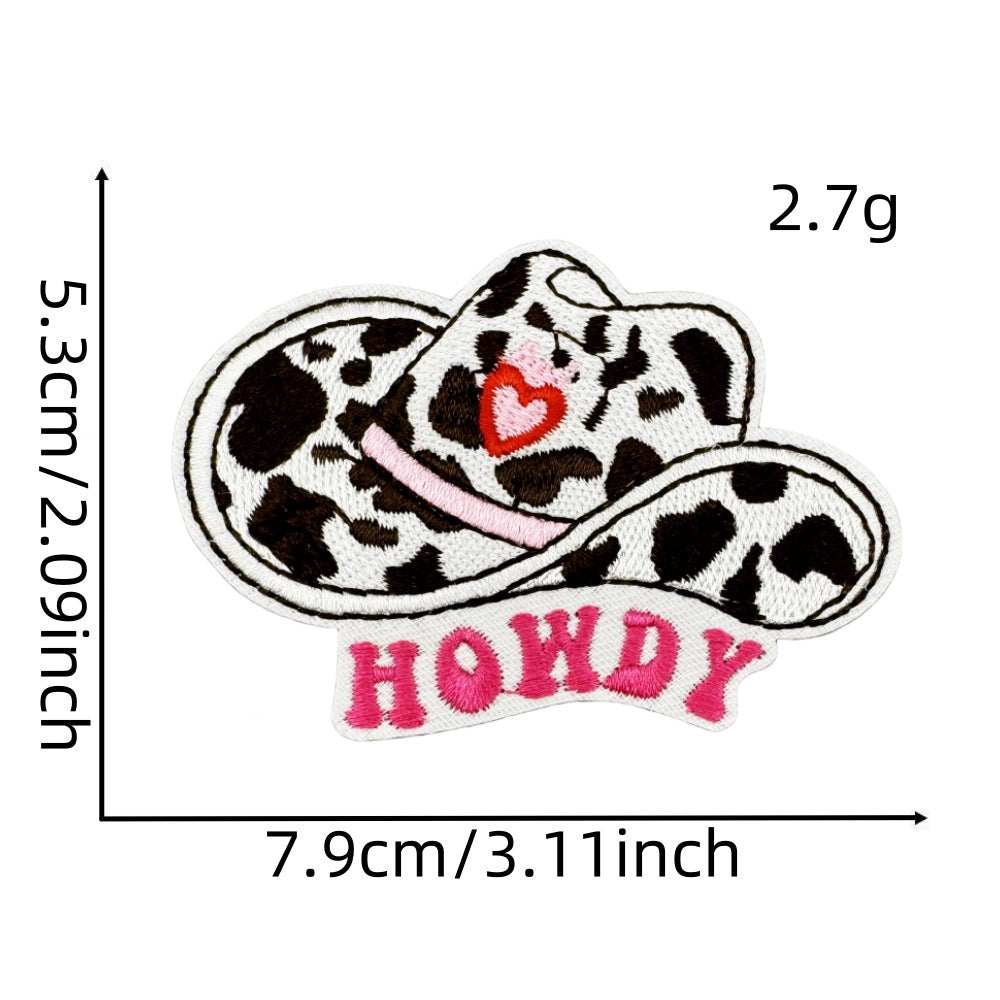 Wholesale Pink Western-style Cartoon Embroidery DIY patches