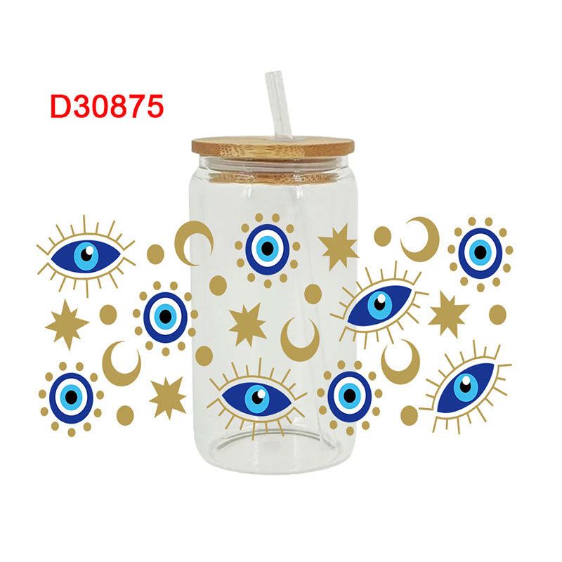 Wholesale Devil's Eye series 16oz Cup UV DTF Wraps