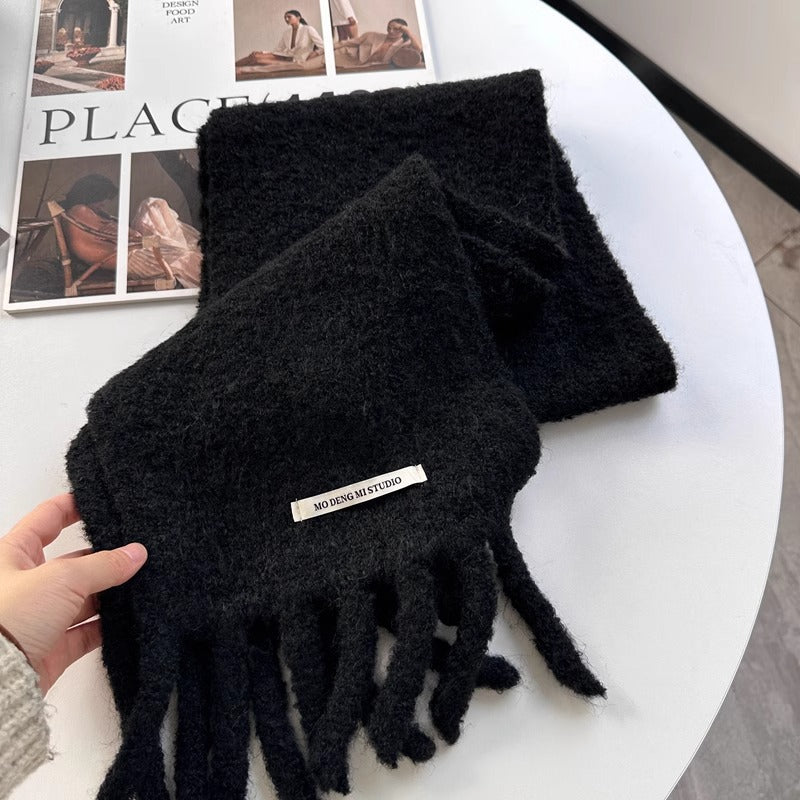 Wholesale Winter Alpaca Thick Fringed Thickened Warm Scarf