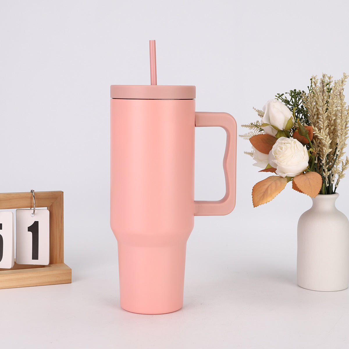 Wholesale 40oz The Third Generation Handle Stainless Steel Thermos Mug with Straw Outdoor Car Ice Master Cup