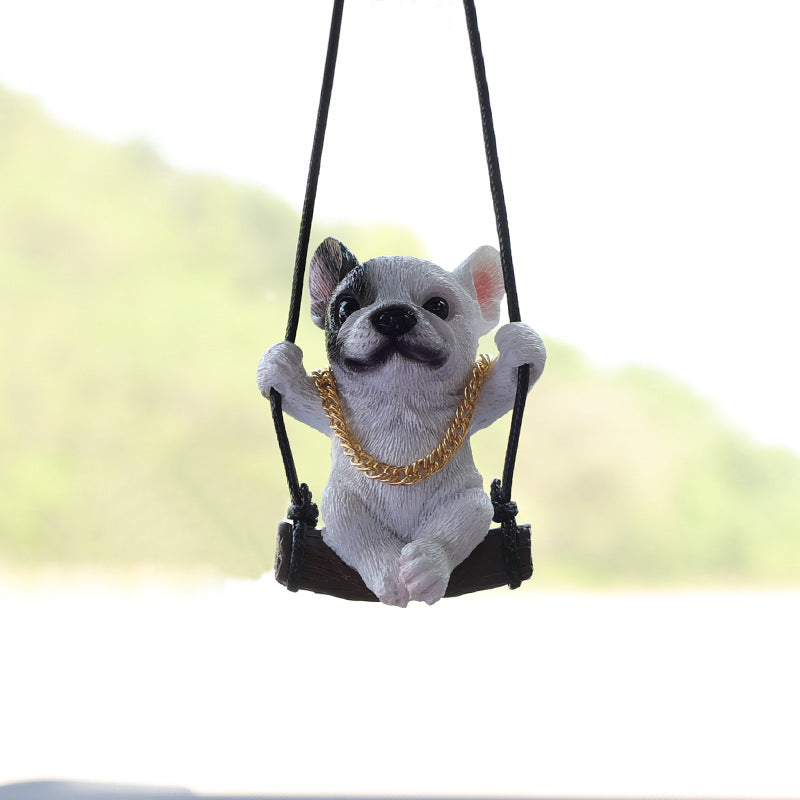 Wholesale Resin Puppy Car Pendant