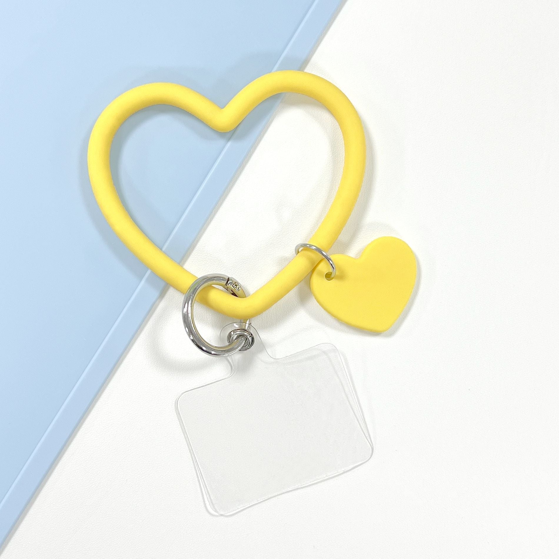 Wholesale Mobile Phone Anti-loss Silicone Heart-shaped Hanging Ring Key Chain