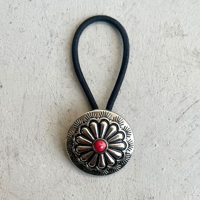 Wholesale Western style retro pumpkin flower turquoise headband