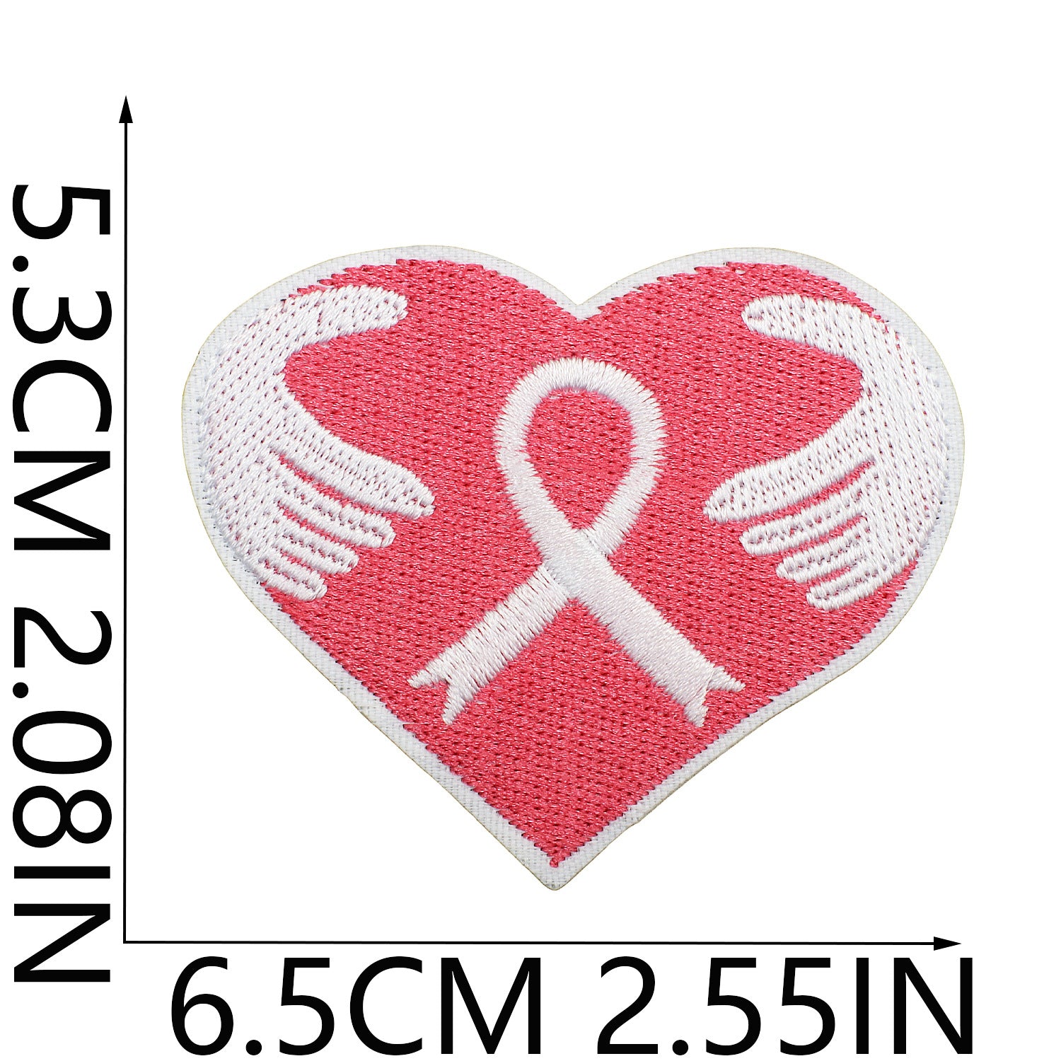Wholesale Health Day Care for Women Pink Embroidery DIY Patches