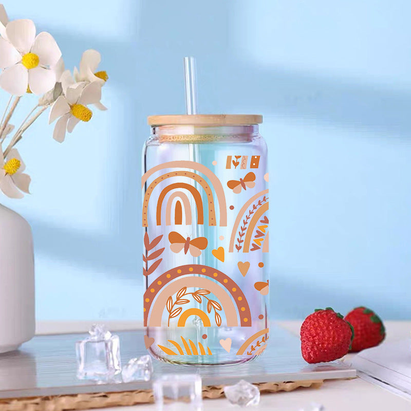 Wholesale UV Transfer Paste Glass Crystal Label Crystal Paste 16OZ UV DTF WRAPS 23cmX11cm